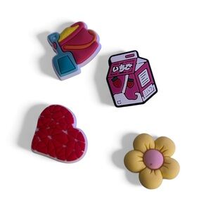 CROCS Kids Accessories - Red, Yellow, Pink Set